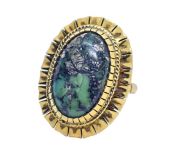 Vintage Turquoise Solitaire Ring