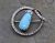 Vintage Turquoise and Diamond Brooch