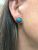 Vintage Turquoise and Diamond Earrings