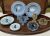 Vintage Wedgwood and Coloured Crystal Ashtrays