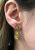 Vintage Yellow Sapphire and Diamond Drop Earrings