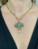 Vintage Zircon and Pearl Necklace