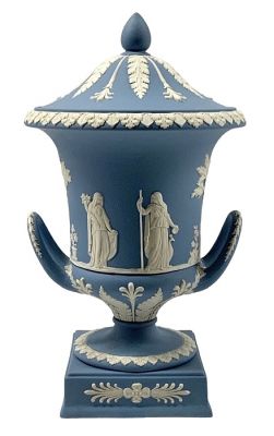 Wedgwood Jasperware Campagna Urn / Vase & Cover