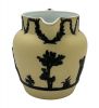 Wedgwood Yellow Dip Jasperware Pitcher, Dated 1936