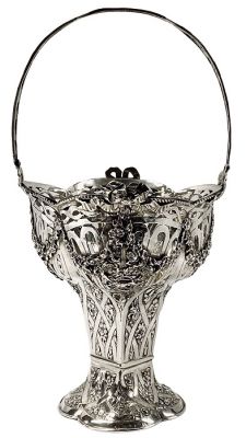 Weinranck & Schmidt Hanau Germany Silver Basket