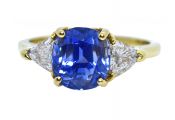 Estate Sapphire and Diamond Ring
