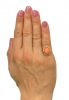 Vintage Coral Solitaire Ring