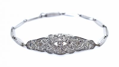 Vintage Diamond Openwork Bracelet