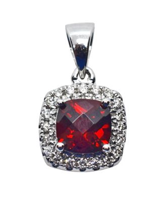 Vintage Garnet and Diamond Pendant