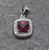 Vintage Garnet and Diamond Pendant
