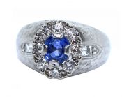 Vintage Sapphire and Diamond Ring