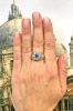 Vintage 1.92ct Sapphire and Diamond Ring in Platinum