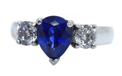 Vintage Sapphire and Diamond Ring