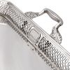 19th Century 958 Fine Silver Gallery Tray, Made In Portugal