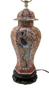 19th Century Japanese Imari Temple Jar, Converted Into A Table Lamp