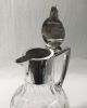 800 Fine Silver And Cut Crystal Claret Jug, Germany, circa 1900-10