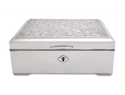 950 Fine Sterling Silver Jewellery Box, Early 20th Century