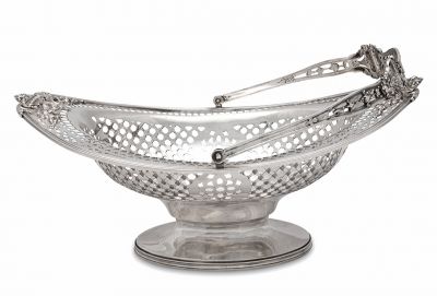 American, Redlich & Co. Sterling Silver Basket, circa 1910-20