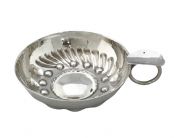 Antique Silver Tastevin, 950 Fine Silver, French 19th Century