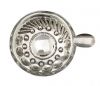 Antique Silver Tastevin, 950 Fine Silver, French 19th Century