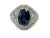 Art Deco 2.66ct Sapphire and Diamond Platinum Ring