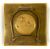 Art Deco Bronze Desk Clock With Miniature Painting On Ivory Clock 