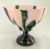 Art Deco Hand Blown Multi-Coloured Cased Glass Compote/Vase