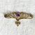 Art Nouveau Amethyst and Pearl Brooch