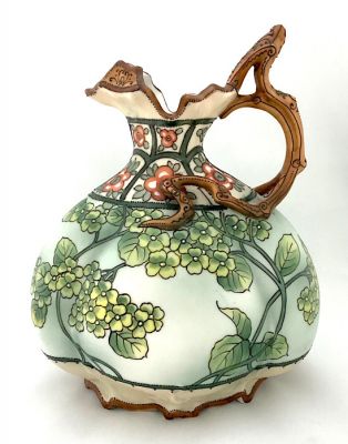 Art Nouveau Hand Painted Nippon Ewer