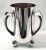 Arts & Crafts 800 Fine Silver Champagne Cooler, Made In Germany circa 1900