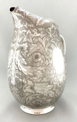 Barker Ellis Silver Plate Water Pitcher