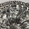 Hand Chased Silver Plate Pedestal Bowl, Early 20th Century