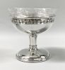 Birks Sterling Silver And Cut Crystal Dessert Dishes, circa 1937
