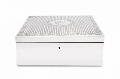 Birks Sterling Silver Jewellery Box, circa 1920