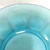 Blue Aurene Onion Skin Finish Art Glass Plates, circa 1920