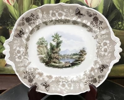 Charming Victorian Earthenware Platter, circa 1850