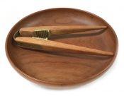 Danish Mid-Century Modern Teak Nutcracker and Bowl