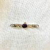 Edwardian Amethyst and Pearl Bar Brooch