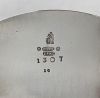 Edwardian Era English Silver Plate And Glass 4 Bottle Cruet Stand 