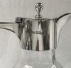 Edwardian Era Sterling And Cut Crystal Claret Jug, Sheffield 1907