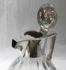 Edwardian Era Sterling And Cut Crystal Claret Jug, Sheffield 1908