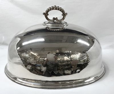 Edwardian Silver Plate Meat Dome, English, circa 1900