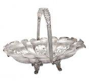 Edwardian Sterling Silver Cake Basket