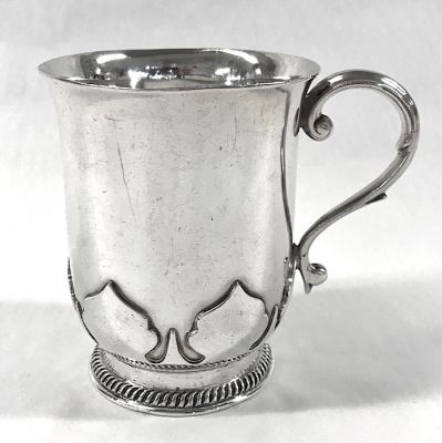 English Arts & Crafts Sterling Silver Christening Cup, circa 1923