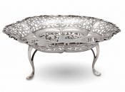 English Sterling Silver Cake Stand, Sheffield circa 1924