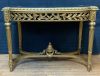 Gilded Finish Louis XVI Style Shadow Box Display Table 