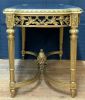 Gilded Finish Louis XVI Style Shadow Box Display Table 
