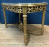Gilded Finish Louis XVI Style Shadow Box Display Table 