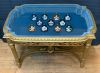 Gilded Finish Louis XVI Style Shadow Box Display Table 