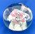 Hand Blown Glass Floral Paperweight